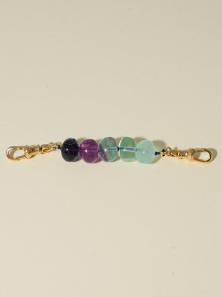 Butterfly Pea Fluorite Connector in Yellow 14k Gold