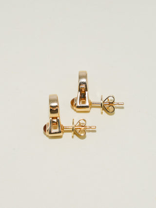Citrine Lobby Earrings in Yellow 14k Gold