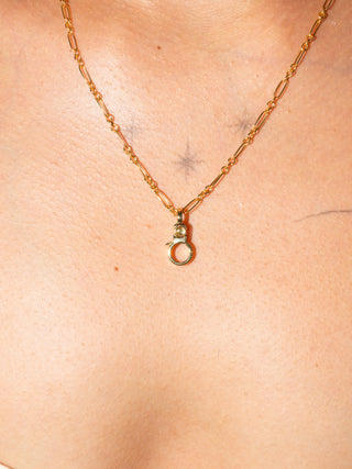 Sky Blue Topaz Mini Jelly Lobby Clasp in Gold Vermeil