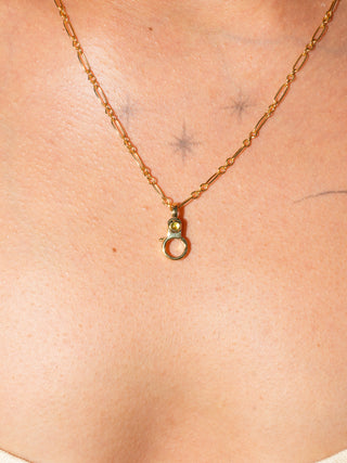 Peridot Mini Jelly Lobby Clasp in Gold Vermeil