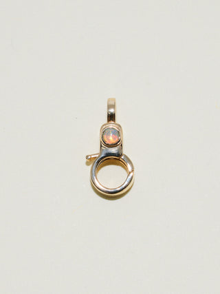 Opal Mini Jelly Lobby Clasp in Yellow 14k Gold