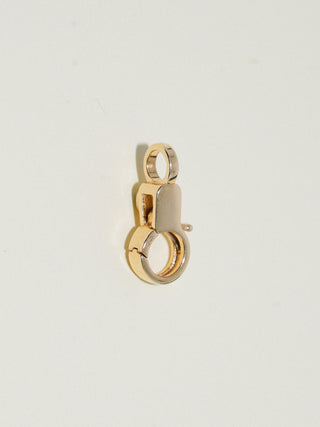 Opal Mini Jelly Lobby Clasp in Yellow 14k Gold
