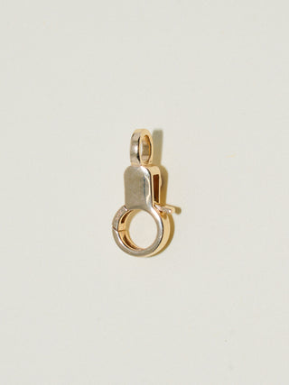 Ruby Mini Jelly Lobby Clasp in Yellow 14k Gold