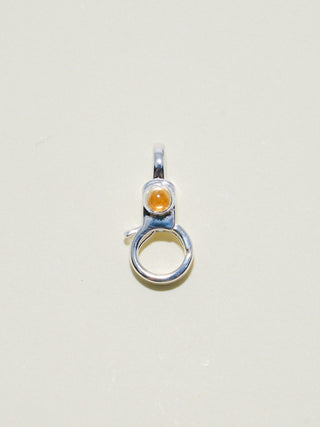 Citrine Mini Jelly Lobby Clasp in Sterling Silver