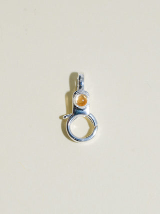 Citrine Mini Jelly Lobby Clasp in Sterling Silver