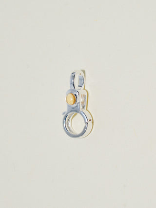 Citrine Mini Jelly Lobby Clasp in Sterling Silver