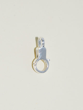 Garnet Mini Jelly Lobby Clasp in Sterling Silver