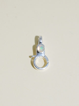 Opal Mini Jelly Lobby Clasp in Sterling Silver