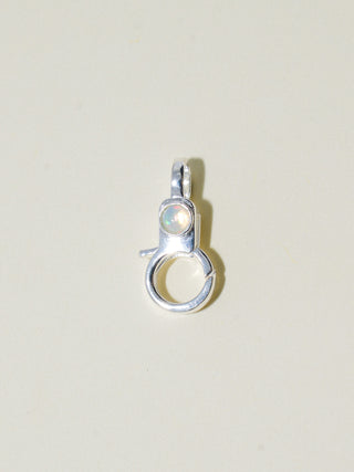 Opal Mini Jelly Lobby Clasp in Sterling Silver
