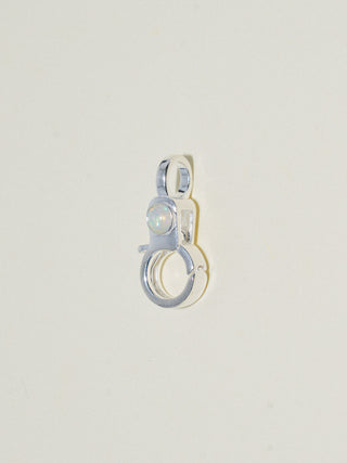 Opal Mini Jelly Lobby Clasp in Sterling Silver