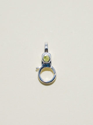 Peridot Mini Jelly Lobby Clasp in Sterling Silver