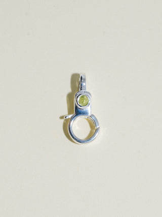 Peridot Mini Jelly Lobby Clasp in Sterling Silver