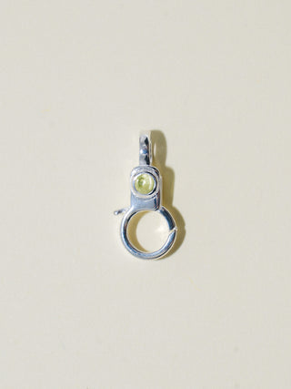 Peridot Mini Jelly Lobby Clasp in Sterling Silver