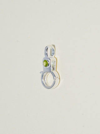 Peridot Mini Jelly Lobby Clasp in Sterling Silver