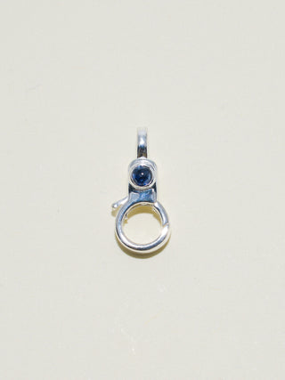 Sapphire Mini Jelly Lobby Clasp in Sterling Silver