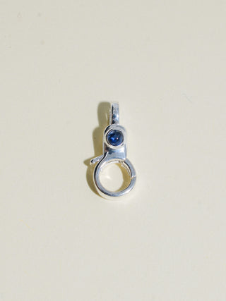 Sapphire Mini Jelly Lobby Clasp in Sterling Silver