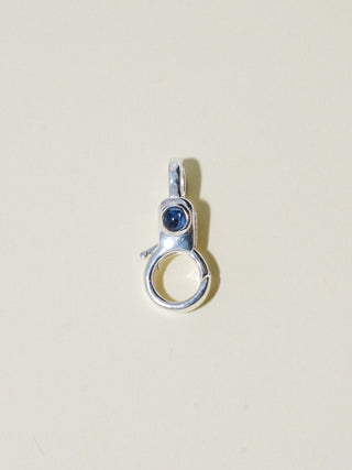 Sapphire Mini Jelly Lobby Clasp in Sterling Silver
