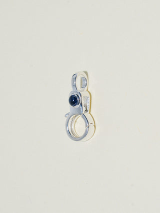 Sapphire Mini Jelly Lobby Clasp in Sterling Silver