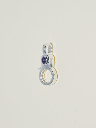 Tanzanite Mini Jelly Lobby Clasp in Sterling Silver