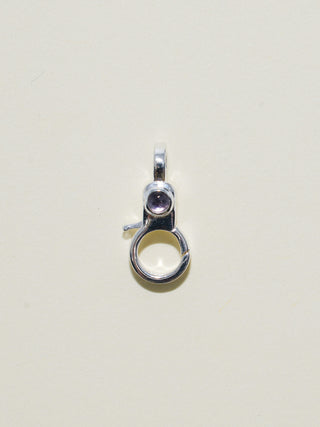 Tanzanite Mini Jelly Lobby Clasp in Sterling Silver