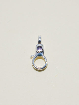 Tanzanite Mini Jelly Lobby Clasp in Sterling Silver