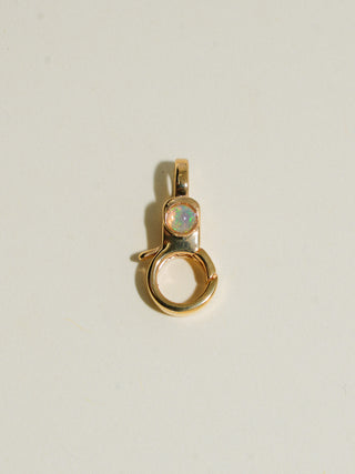 Opal Mini Jelly Lobby Clasp in Gold Vermeil