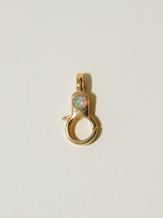 Opal Mini Jelly Lobby Clasp in Gold Vermeil