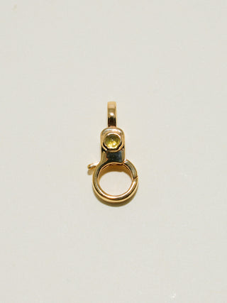 Peridot Mini Jelly Lobby Clasp in Gold Vermeil