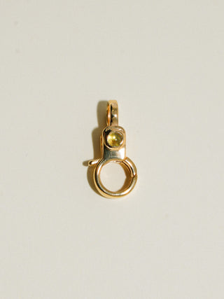 Peridot Mini Jelly Lobby Clasp in Gold Vermeil
