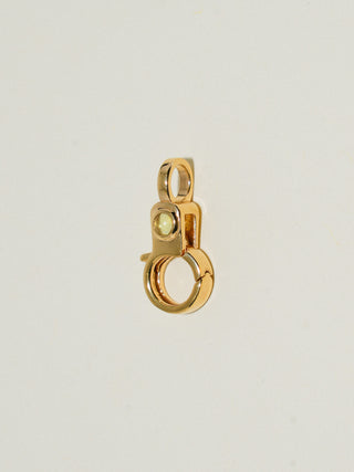 Peridot Mini Jelly Lobby Clasp in Gold Vermeil