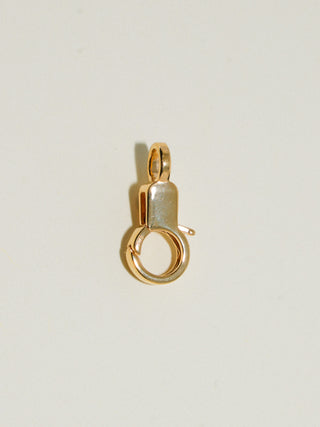 Sapphire Mini Jelly Lobby Clasp in Gold Vermeil