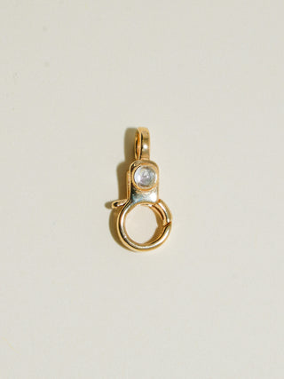 Sky Blue Topaz Mini Jelly Lobby Clasp in Gold Vermeil