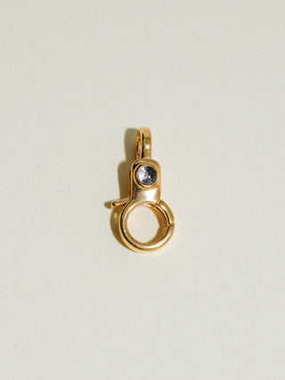 Tanzanite Mini Jelly Lobby Clasp in Gold Vermeil