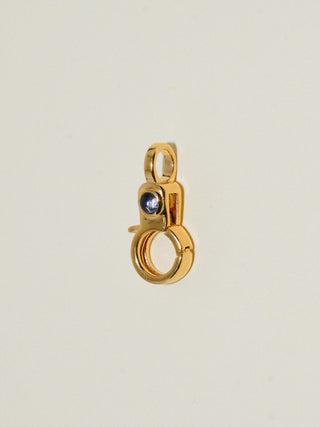Tanzanite Mini Jelly Lobby Clasp in Gold Vermeil