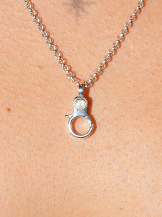 Sky Blue Topaz Mini Jelly Lobby Clasp in Sterling Silver